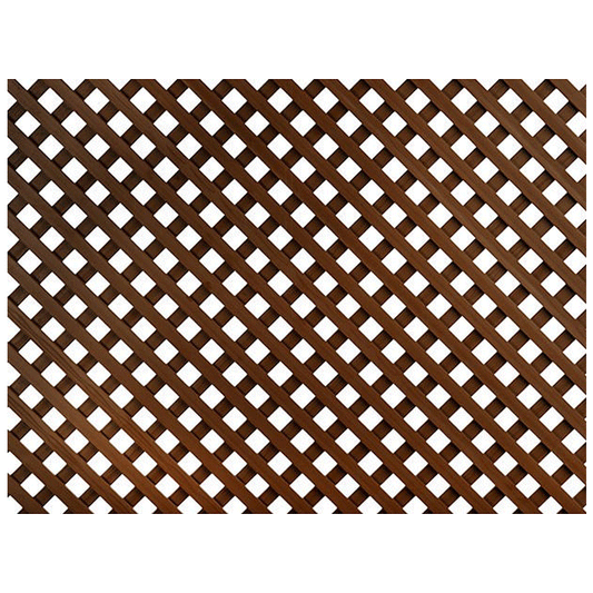FIXED PLASTIC TRELLIS CE 0.6X1.2M 18MM BROWN