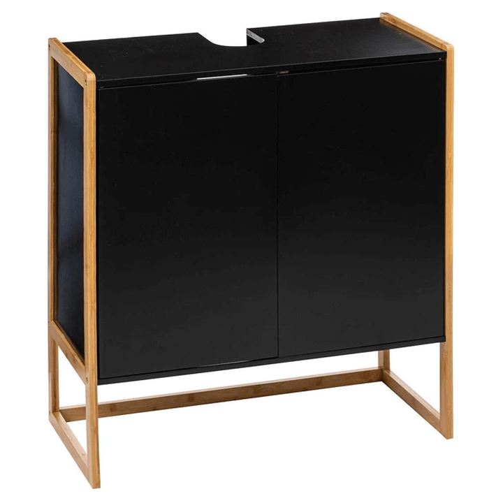 BLACK VANITY UNIT NATUREO