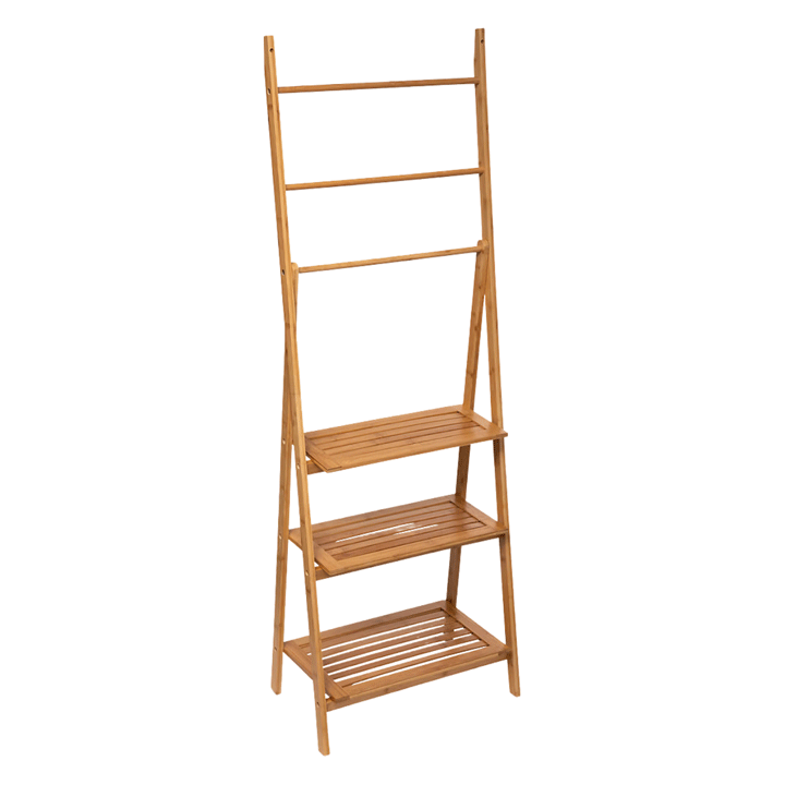 TOWEL RACK SHELF BAMBOO