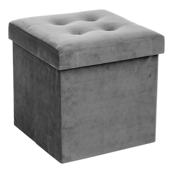 LYSANDRE GR VEL FOLD OTTOMAN