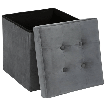 LYSANDRE GR VEL FOLD OTTOMAN