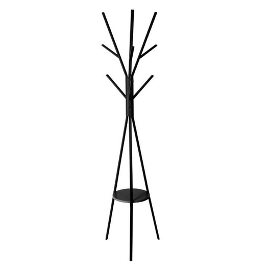BLACK METAL + MDF COAT TREE H180