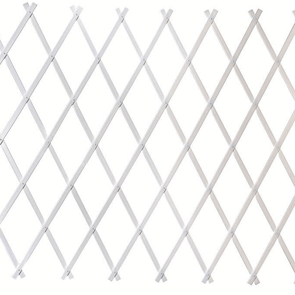 EXPANDABLE TRELLIS PLASTIC WHITE 2X0.5M