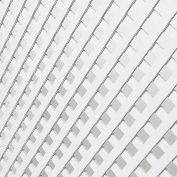 FIXED PLASTIC TRELLIS CE 0.8X1.2M 18MM WHITE