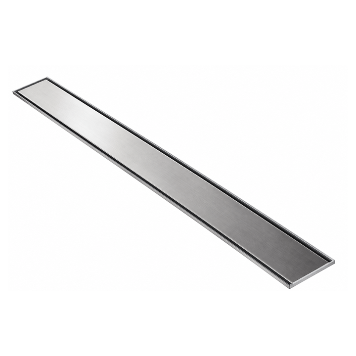 LINEAR SHOWER CHANNEL & STAINLESS STEEL GRID PVC 65X400MM 50MM