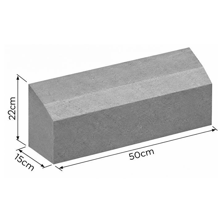 ΚΡΑΣΠΕΔΟ ΕΙΣΟΔΟΥ ΓΚΡΙ 500X220X150MM