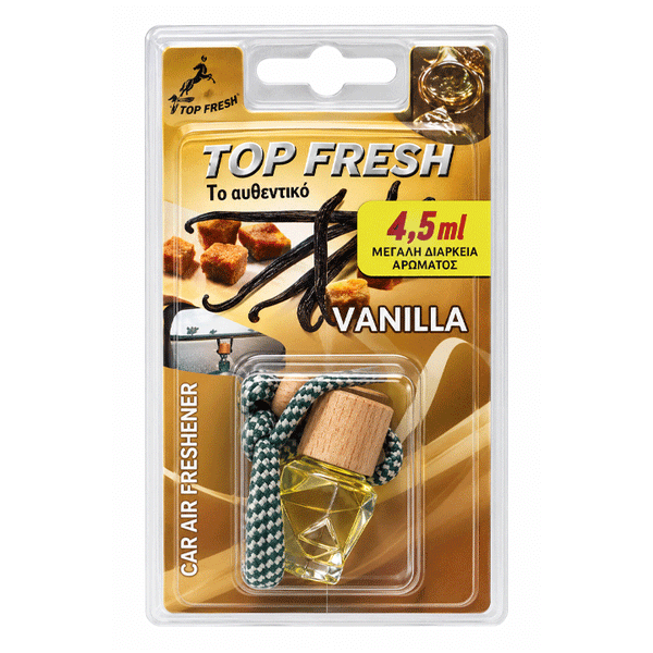 CAR FRESHENER TOP FRESH VANILLA 4.5ML