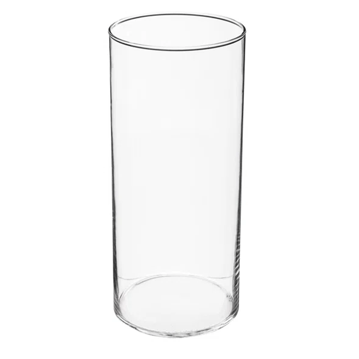 CLEAR CYLINDER VASE D13XH30