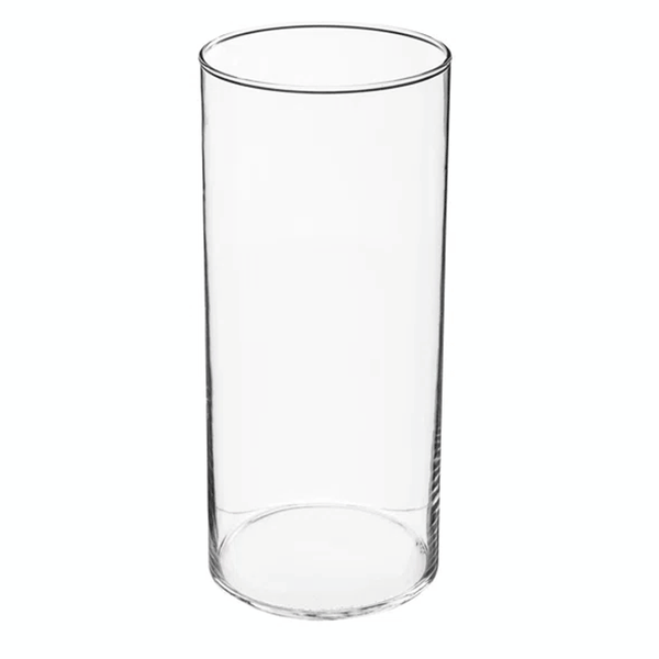 CLEAR CYLINDER VASE D13XH30