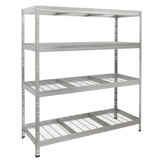 SHELVES WIRE RIVET XL S400 4N 180X150X60 GAL WM