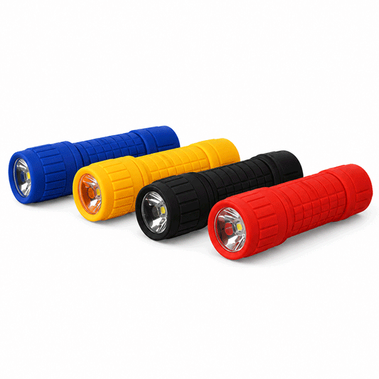 FAROS 9 LED RUBBER FLASHLIGHT