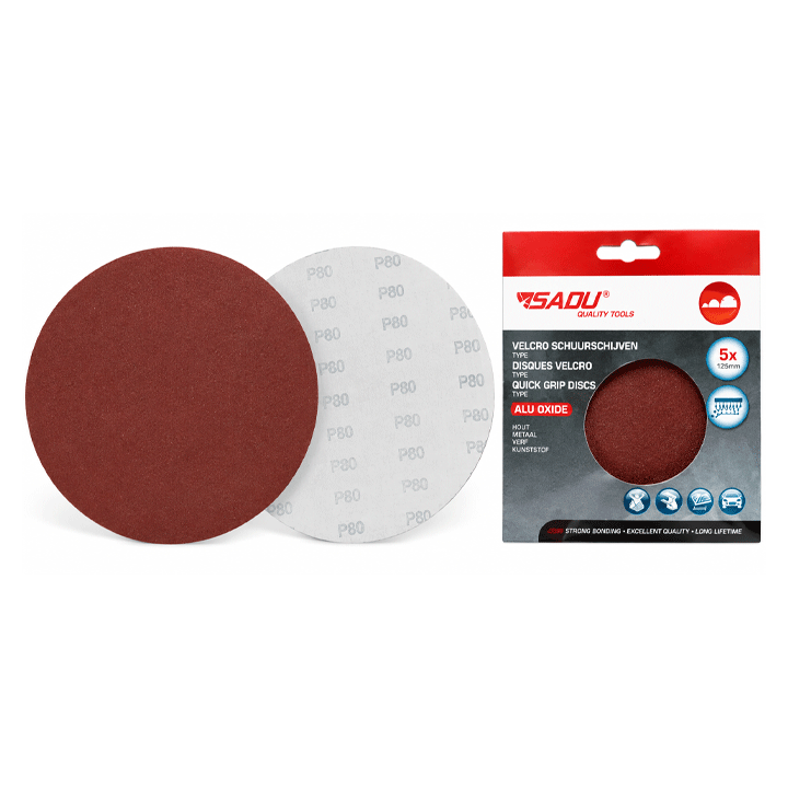 SADU ΣΕΤ 5 ΓΥΑΛΟΧΑΡΤΩΝ VELCRO QUICK GRIP 150MM G120