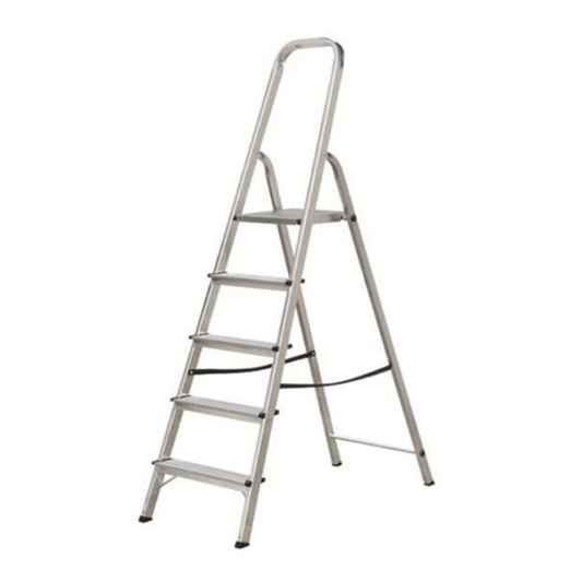ALUMINIUM HOUSEHOLD LADDER 4+1 ELKOP
