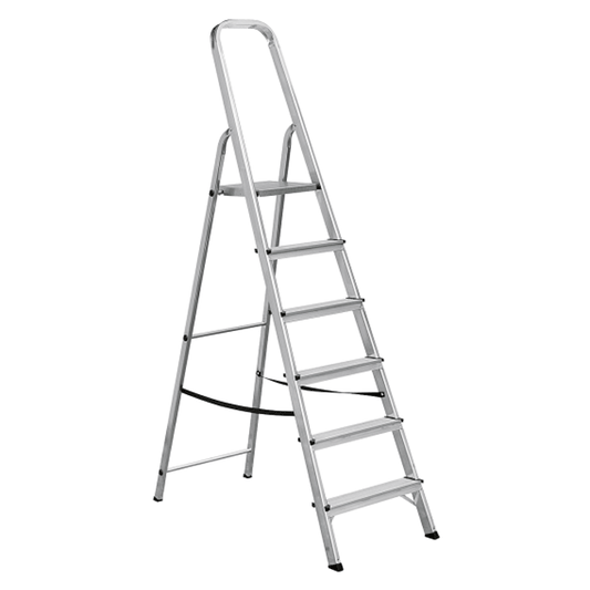ALUMINIUM HOUSEHOLD LADDER 5+1 ELKOP
