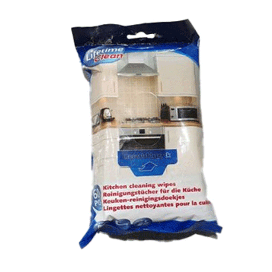 CLEANING WIPES KITCHEN 60PCSLIFETIME CLEAN 18X20CM