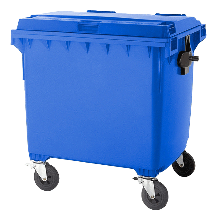 GARBAGE BIN COM 1100LTR BLUE