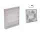 VENTILATION GRILL ABS ? 10-12CM MOVABLE FLAPS RECESS MOUNTING WHITE