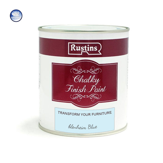 CHALKY FINISH PAINT BLENHEIN BLUE 250ML RUSTINS