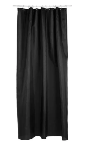 SHOWER CURTAIN BLACK COLOR