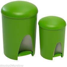 PEDAL BIN SET 2PCS 6+16L PP 4ASS CLR AL