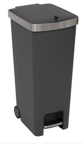 DUSTBIN INOX+PLAST 45L