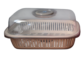 COLANDER PLASTIC WITH STORAGE BASKET&COVER LARGE