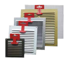 VENTILATION GRILL INOX 0.8MM 10X10CM + NET