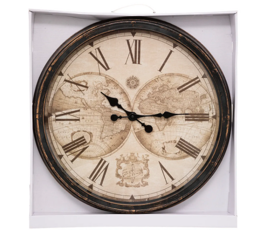 PLAST WORLD CLOCK D51.5 TOMY