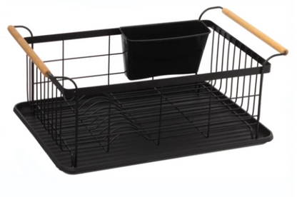 1TIER BLACK DISH DRAIN NATUREO