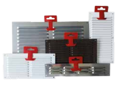VENTILATION GRILL ALUMINIUM0.6MM 10X20CM WHITE