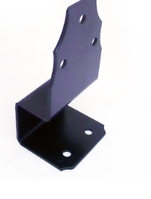 POST BASES HEAVY DUTY ADJUSTABLE BLACK 210X6MM