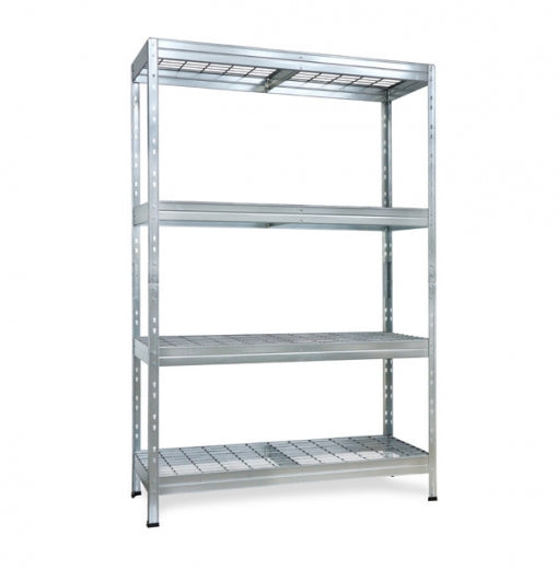 SHELVES WIRE RIVET XL S400 4N 180X150X60 GAL WM