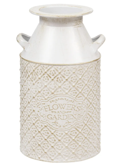 WHT MET MILK POT TINO H31,5
