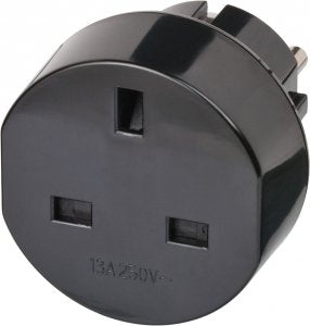 TRAVEL ADAPTER GB/EARTHED 13A/250V