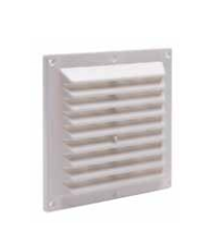 VENTILATION GRILL ABS ADJUSTABLE 14.6X17.5CM WHITE