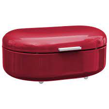 BREAD BOX CARBON STEEL RED