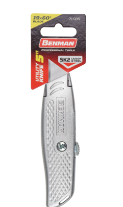 UTILITY KNIFE 5'' METALLIC BENMAN