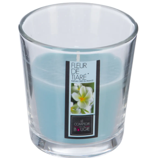 SCENTED GLASS CANDLE 90G TIARE