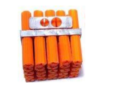 NYLON PLUGS ORANGE 2 1/2" 25PCS