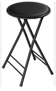 FOLDING STOOL BLACK