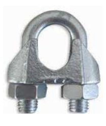 WIRE ROPE CLIPS 10MM 4PCS