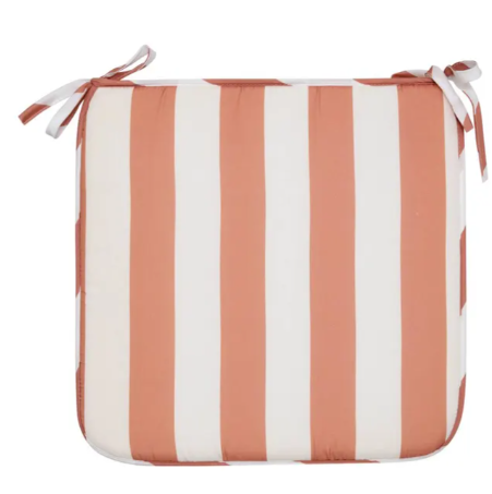 CHAIR PAD ORANGE POOLSIDE 39X39CM