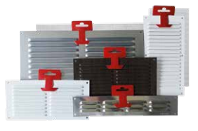 VENTILATION GRILL INOX 0.8MM 10X20CM + NET