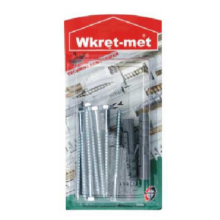 NYLON PLUG & HEX HEAD SCREW 12X100 3PCS