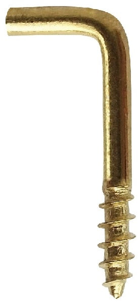 CORNER SCREW F/WOOD NFER 19X50MM 10PCS BRASS