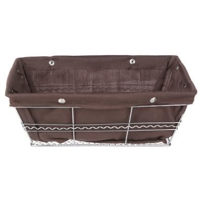 METAL BASKET+ TEXTILE GM TAUPE