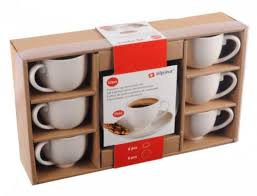 ESPRESSO CUP & SAUCER SET SW ALPINA 12PCS 6X75ML/6XD12,5CM CB