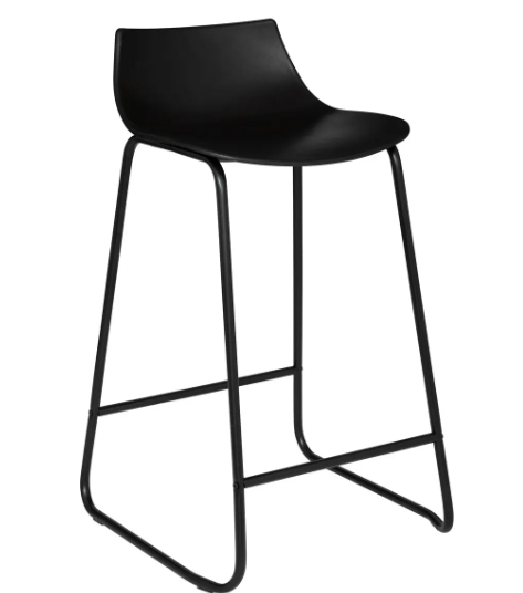 OTAC BAR STOOL BLACK METAL  47X48.5X82.5CM