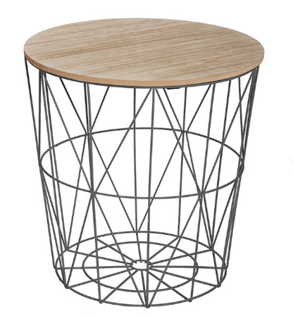 KUMI BLK MET SIDE TABLE MM