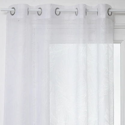 NET CURTAIN LEAF WH 140X240